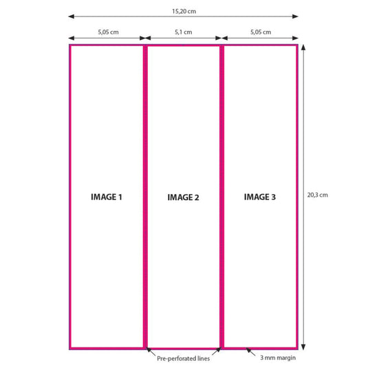 DNP Papier 2 Rol � 200 St. 15x20 Geperforeerd op 5x20 en 10x20 cm voor DS620