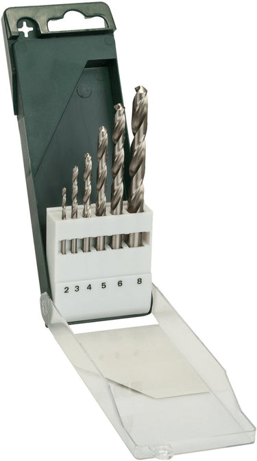 Bosch - 6-delige metaalboorset hss-g, din 338 2,0; 3,0; 4,0; 5,0; 6,0; 8,0 mm