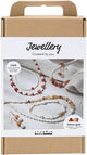 Creativ company hobbyset sieraden beige burnt orange wit parelmoer