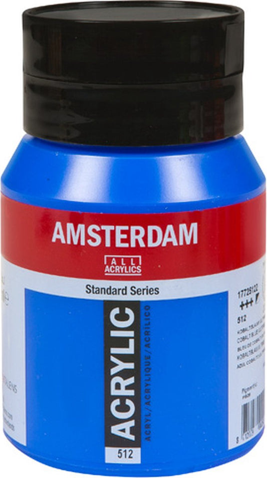 Amsterdam standard series acrylverf pot 500 ml kobaltblauw (ultramarijn) 512