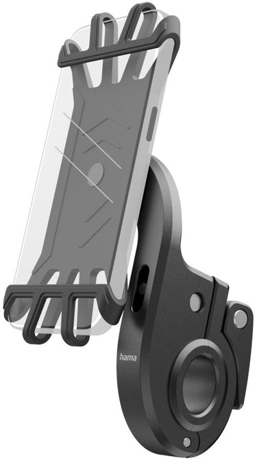 Hama gsm-houder voor e-bike, snelle montage, silicone, draaibaar, universeel