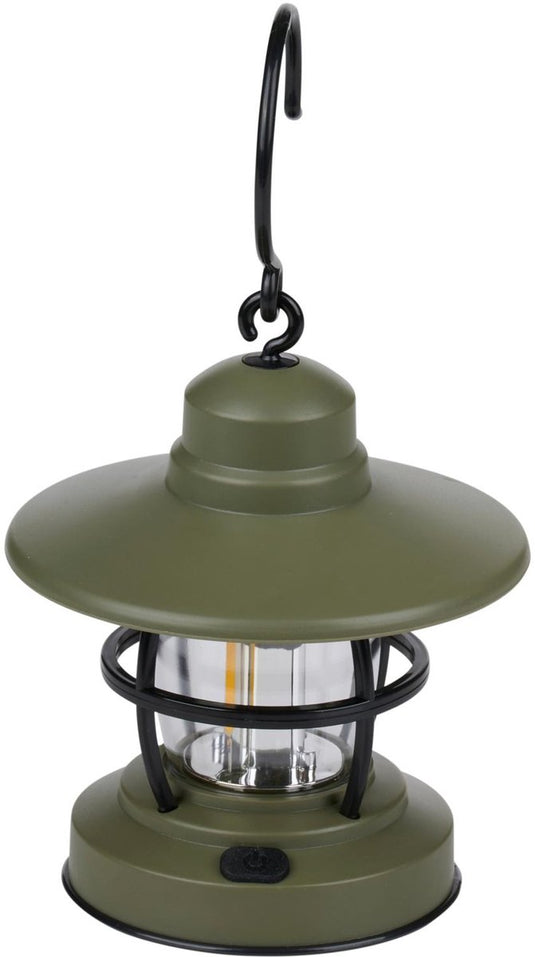Camp active campinglamp led met ophanghaak - camping lantaarn voor tent en kamperen - kampeerlamp als hanglamp camping - buitenlamp - ca. ø12 x 20 cm - groen
