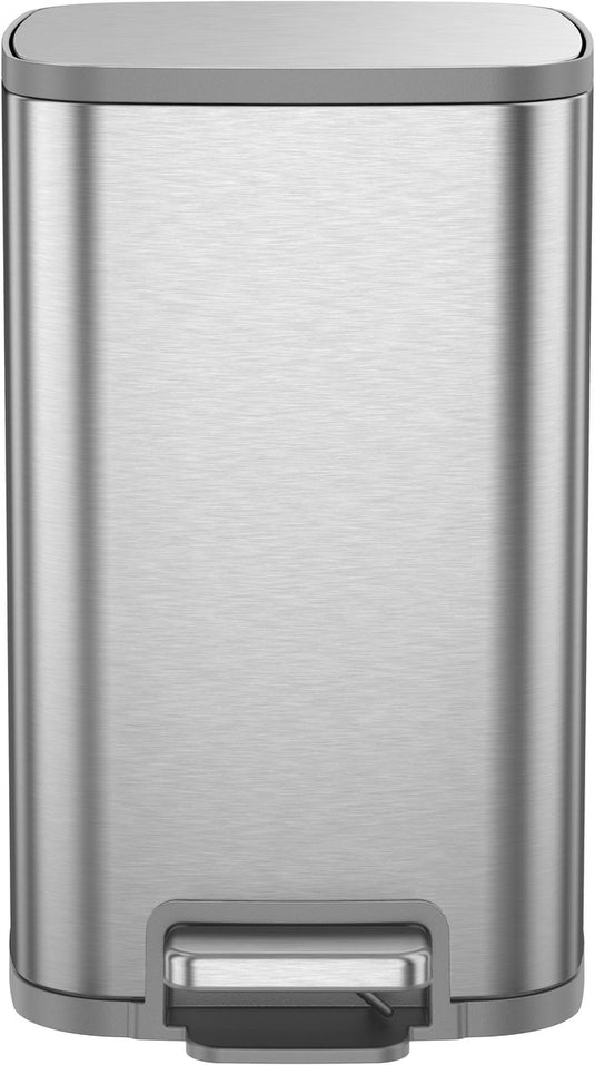 Eko - stella x pedaalemmer 12 liter - stainless steel plastic - mat rvs - prullenbak