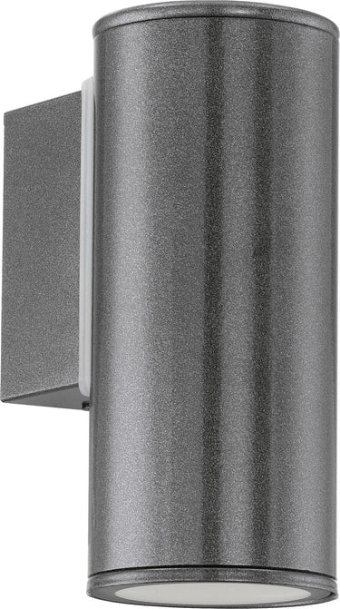 Eglo riga wandlamp buiten - gu10 - 16,5 cm - antraciet
