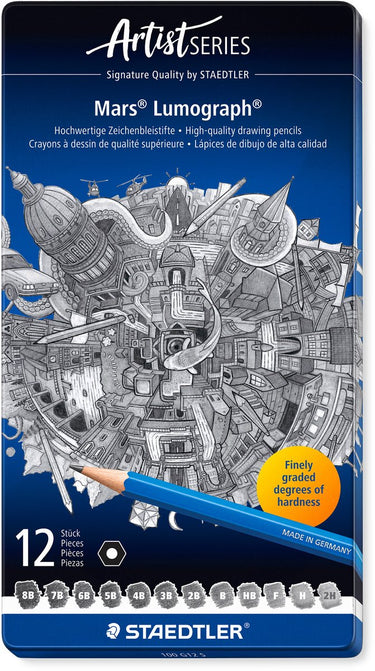 Staedtler - artist series - mars lumograph potlood - set 12 st