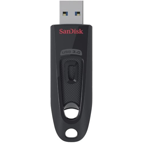 Sandisk ultra 64 gb usb-stick (zwart rood, sdcz48-064g-u46)