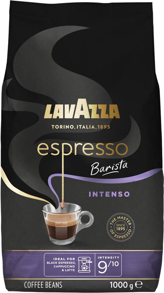 Lavazza espresso barista intenso koffiebonen - koffie blend van robusta en arabica bonen - intensiteit 9 10 - 1 kg