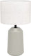 Eglo capalbio tafellamp - e27 - 41 cm - zandkleur wit - keramiek