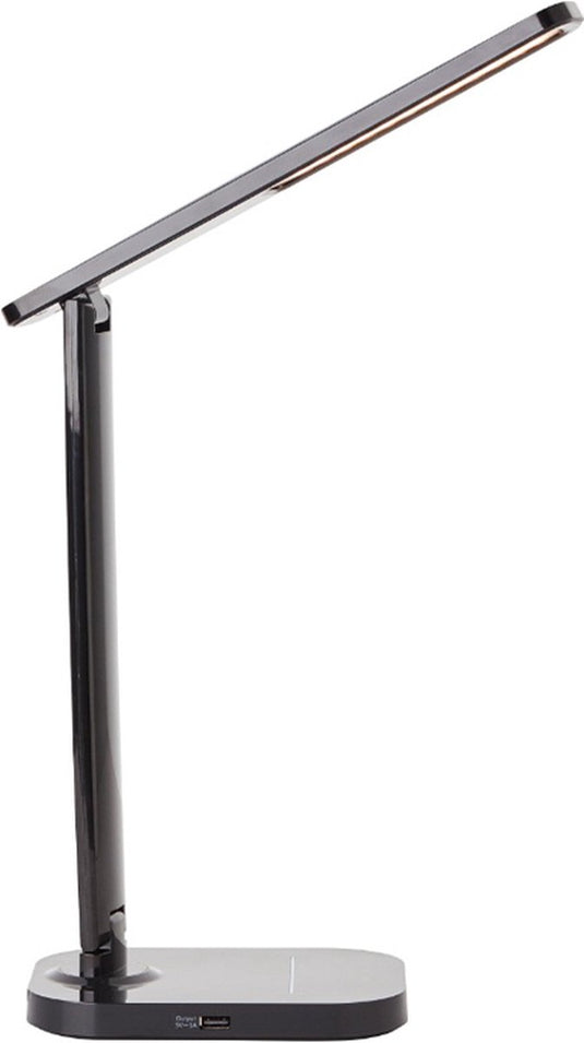 Brilliant vicaro - bureaulamp - led 8w geïntegreerd - draadloos oplaadstation - kleurkeuze 3000-6000k - zwart