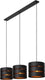 Lucide rosas - hanglamp - 3xe27 - zwart