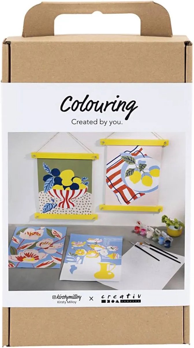 Load image into Gallery viewer, Creativ company hobbyset kleuren schilderen volgens cijfers acrylverf
