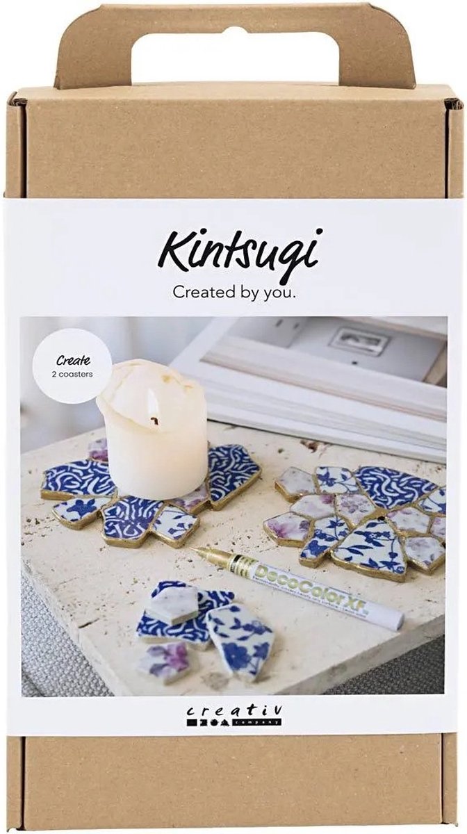 Load image into Gallery viewer, Creativ company hobbyset kintsugi onderzetter
