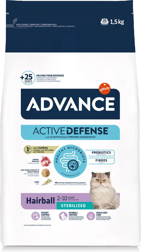 Advance - sterilized hairball - kattenvoer - 1,5 kg