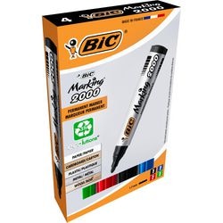 Permanentmarker bic 2000 breed 1,7mm assorti rond