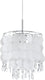 Eglo fedra 2 hanglamp - 1 lichts - ø250mm. - chroom - parelmoer, helder