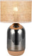 Trio tara - tafellamp - chroom verdampt - excl. 1x e27 7 w - d: 25cm - snoerschakelaar - go green