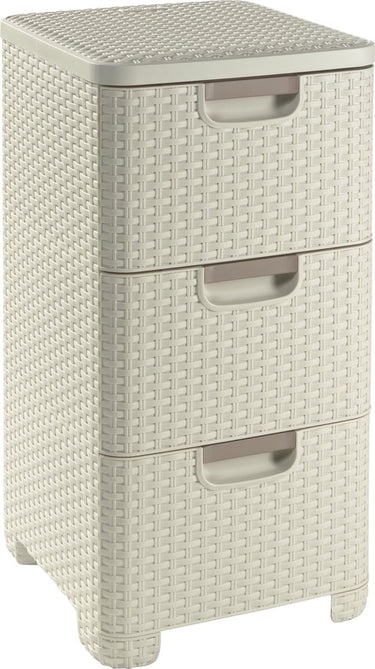 Curver style ladesysteem - 3x 14l - vintage wit