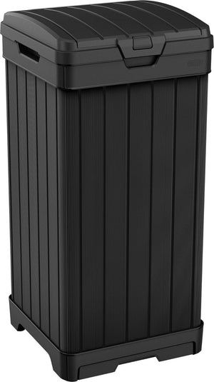 Keter baltimore - prullenbak 125 liter - hoogte: 87,4 cm - zwart