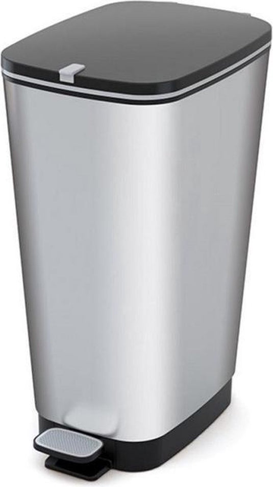 Kis chic bin - prullenbak - 30 liter inhoud - geurvrij ontwerp - steel