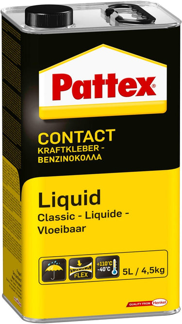 Pattex pro contactlijm vloeibaar 4.5 kg – extra sterk – voor hout, metaal en kunststof meer– professioneel gebruik