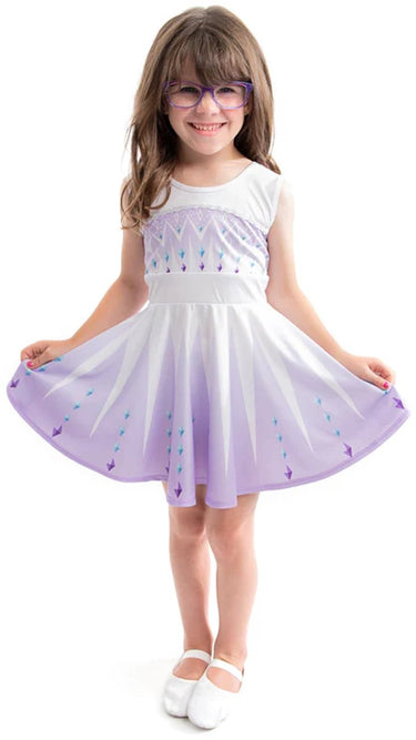 Little adventures - ice coronation twirl jurk – maat 98-110