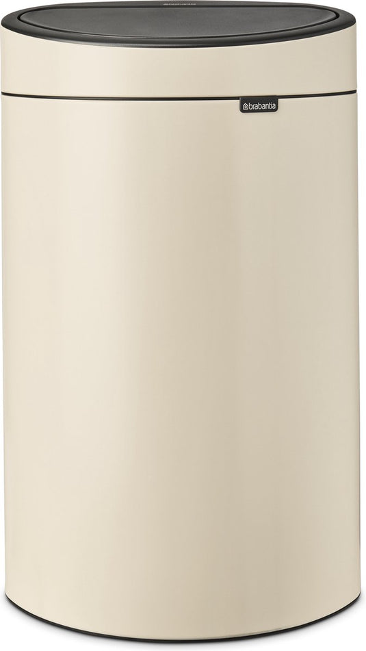 Brabantia touch bin prullenbak - 40 liter - soft beige