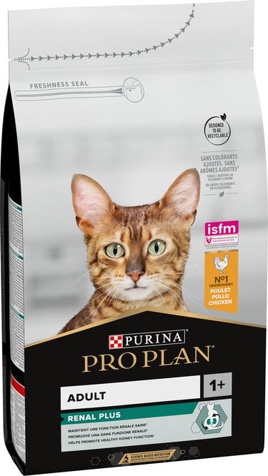 Pro plan adult renal plus -katten droogvoer - kip - 1,5 kg