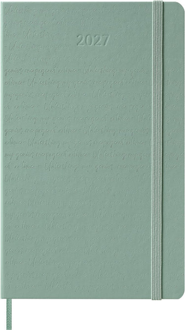 Moleskine 12 maanden agenda - 2027 - wekelijks - large - harde kaft - sage groen