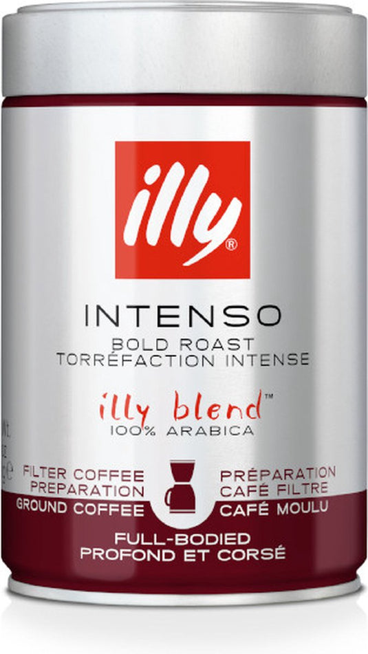 Illy - gemalen filterkoffie - intenso branding - 6 x 250 gram