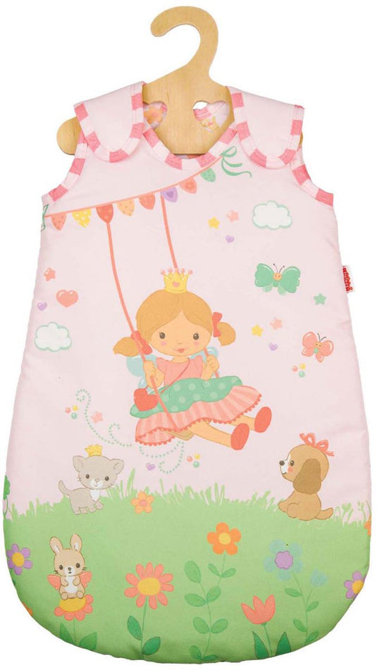 Heless poppenslaapzak prinses emily 28-35 cm roze prinses bedtijd.