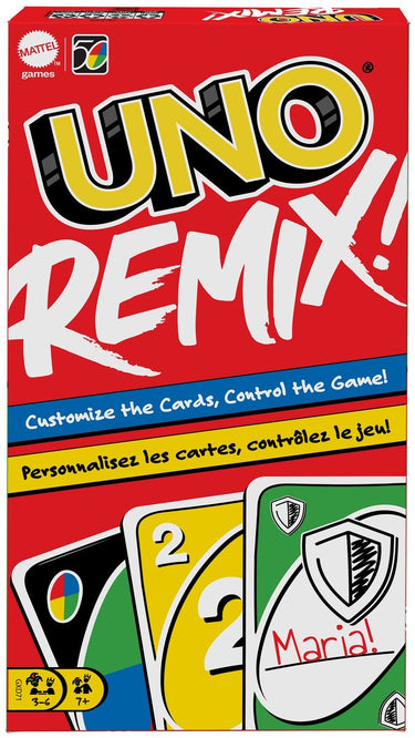 Mattel games uno remix - - kaartspel