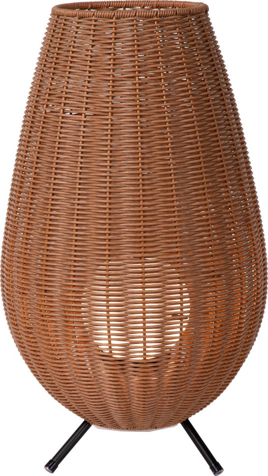 Lucide colin ip44 - oplaadbare tafellamp binnen buiten - accu batterij - led 3 stepdim - 1x3w 3000k - ip44 - naturel