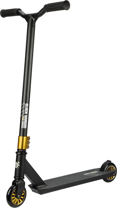 Black dragon stuntstep - pulse racer - zwart goud - step - 100kg