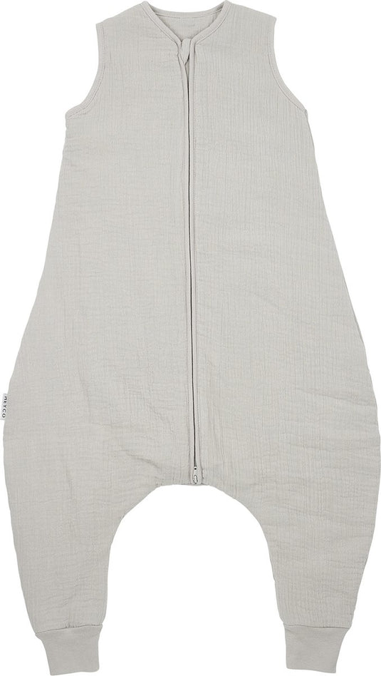 Meyco baby uni baby winter slaapoverall jumper - pre-washed hydrofiel - greige - 104cm - 2.0 tog