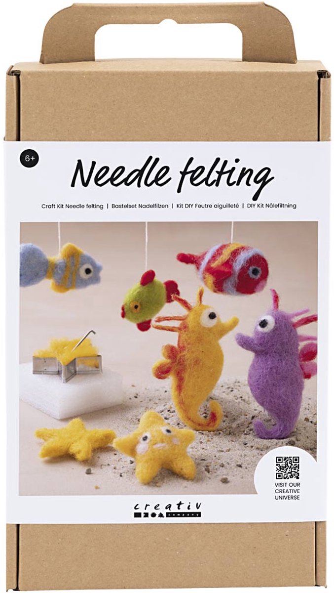 Load image into Gallery viewer, Creativ company hobbyset naaldvilten zeedieren
