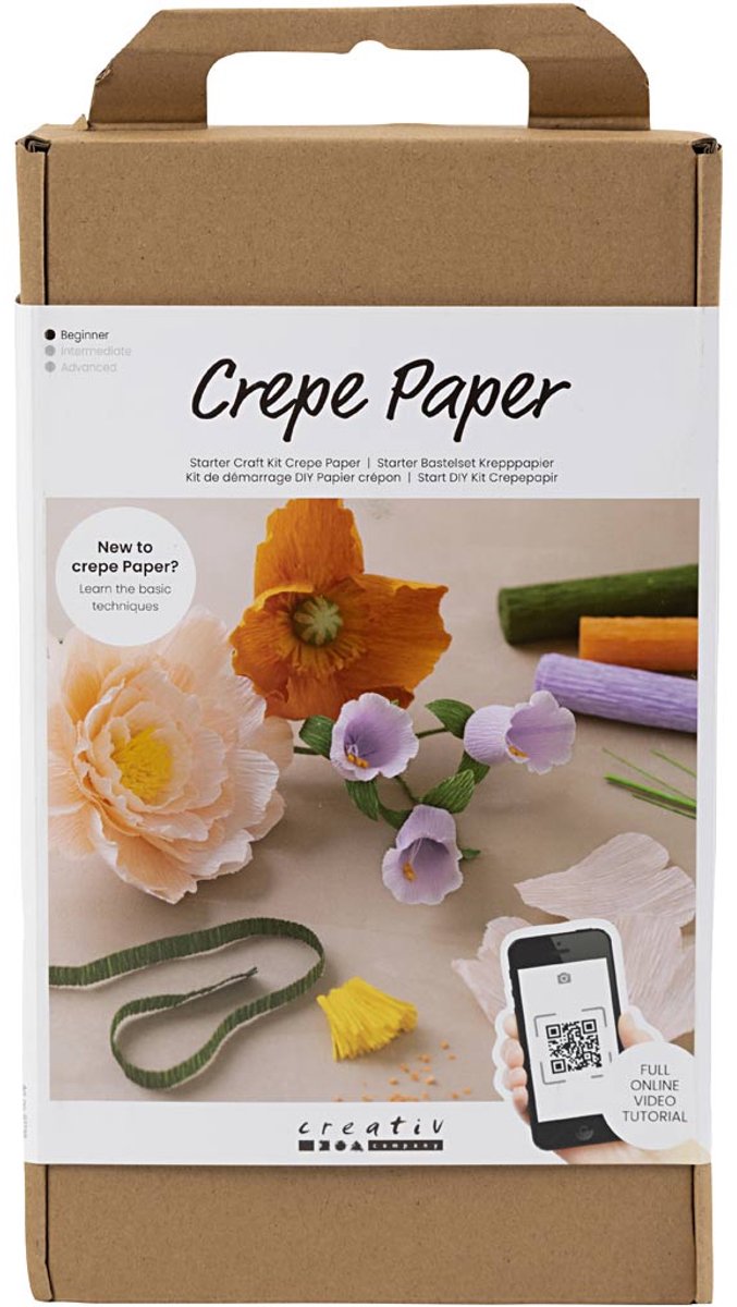 Load image into Gallery viewer, Creativ company crêpepapier bloemen maken kit
