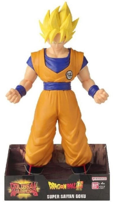 Bandai - dragon ball super - super saiyan goku giant figure - jumbo collection figure - officieel gelicentieerde dragon ball - goku beeldje 40cm om te spelen, tentoon te stellen - kinderspeelgoed 4 jaar oud en + - 38771