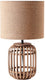 Brilliant woodrow - tafellamp - e27 max 1x52w - nature
