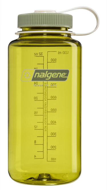 Nalgene - wide mouth bottle - drinkfles - waterfles - 1000ml - bpa free - sustain - endive w oil nieuw