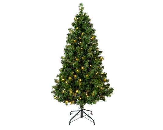 Everlands kunstkerstboom imperial pine 180cm hoog verlicht met 260 geintegreerde warmwitte led lampjes