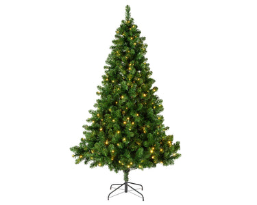 Everlands kunstkerstboom imperial pine 210cm hoog verlicht met 380 geintegreerde warmwitte led lampjes