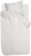 Ambiante satin uni dekbedovertrek - eenpersoons - 140x200 220 cm - wit