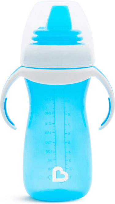 Munchkin overgangsbeker - gentle beker - transition cup - anti-lek beker voor baby's – vanaf 9 maanden - 296ml – blauw - drinkbeker