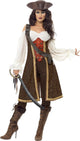 Vegaoo bruin pirate pak vor dames - verkleedkleding - small s