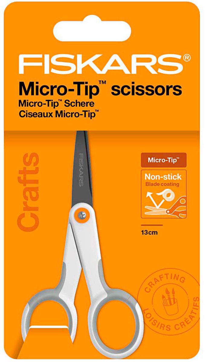 Load image into Gallery viewer, Creativ company fiskars algemene schaar non-stick rechtshandig - 12cm
