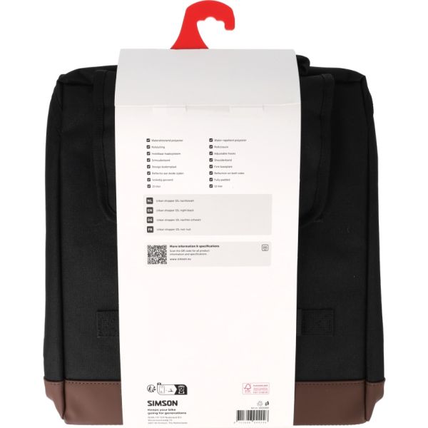 Load image into Gallery viewer, Rema tip top nederland b.v. tas simson urban enkel | zwart | 15l
