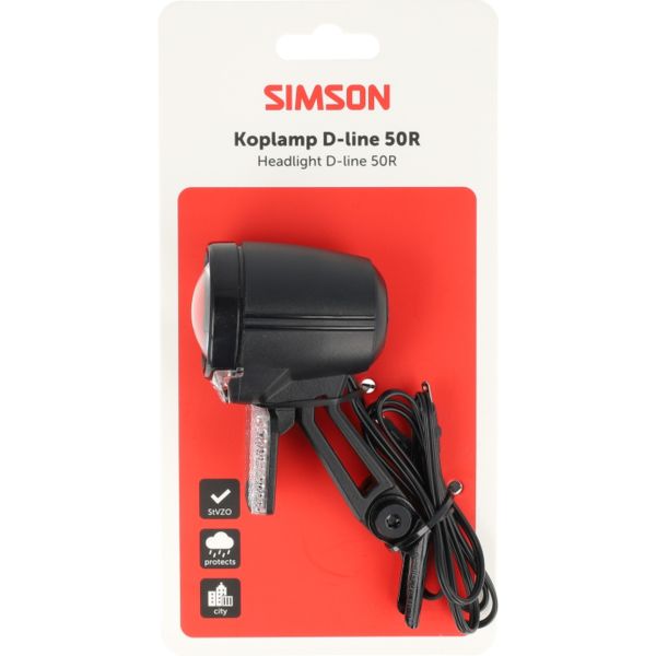 Load image into Gallery viewer, Simson koplamp aurora d-line 50r - dynamo
