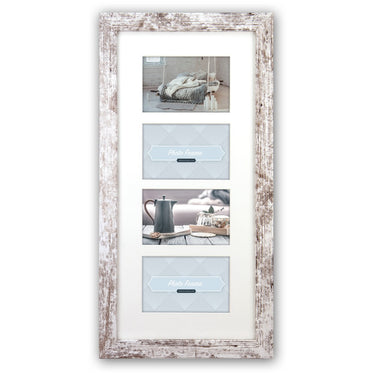 Zep fotolijst v24106 nelson 6 4q white wash voor 4 foto's