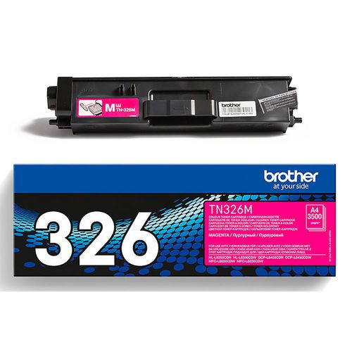 Tonercartridge brother tn326m magenta 3500 pagina's