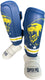 Super pro combat gear scheenbeschermer nations curacao pu blauw - geel - wit s